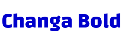Changa Bold шрифт